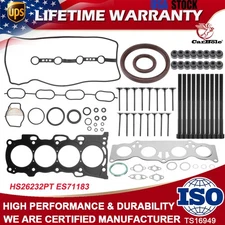 MLS Head Gasket Bolts Set + Valve Kit for Toyota Camry Scion tC Lexus 2.4L 2AZFE