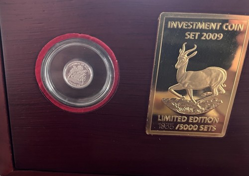 Investment Coin Set 2009 Krügerrand Springbock 999Gold Silber Limited - Bild 4 von 6