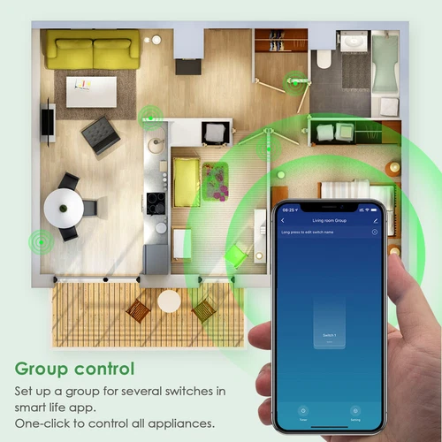 WiFi Smart Switch DIY Light Switch for Alexa/Google Home APP Remote Control - Picture 9 of 11