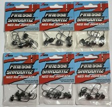 Z-Man Finesse Shroomz Ned Rig Heads Green Pumpkin (Lot of 6)