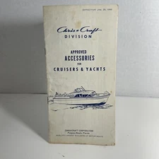 1960 CHRIS CRAFT Approved Accessories - Rare Original- Catalog Brochure