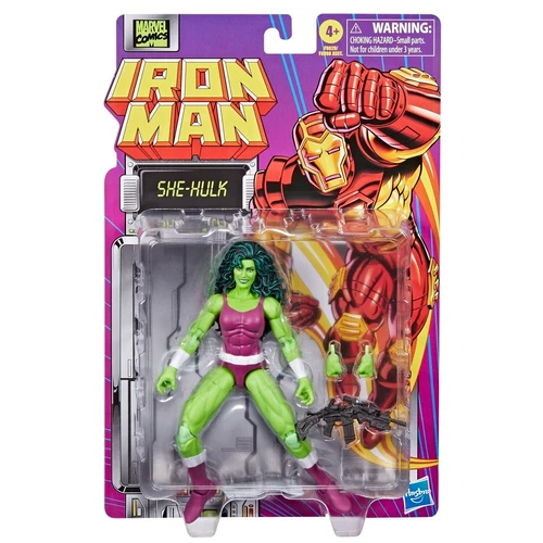 Figura de acción retro She-Hulk Iron Man serie 6" Marvel Legends