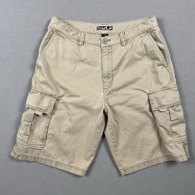 VTG Y2k 2000s Quiksilver Cargo Shorts Mens 32 Khaki Tan VTG Y2k 2000s Quiksilver Cargo Shorts Mens 32 Khaki Tan