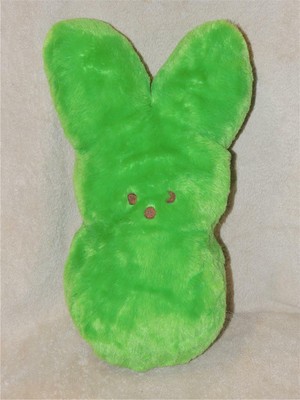 green bunny plush