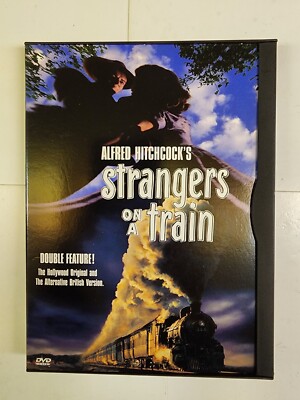 DOUBLE FEATURE - ALFRED HICHCOCK'S - Strangers on a Train (DVD, 1997, SNAPCASE)