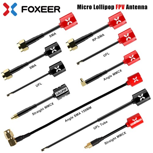 FOXEER FPV Antenna Micro Lollipop High Gain 5.8G 2.5dBi Omni LHCP/RHCP MMCX/UFL - Picture 2 of 39