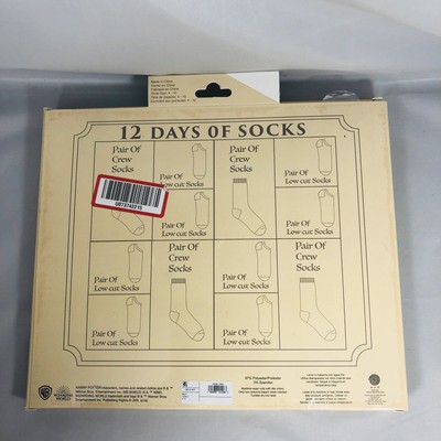 WOMEN'S HARRY POTTER LETTER 12 DAYS OF SOCKS CHRISTMAS ADVENT CALENDAR  TARGET | eBay