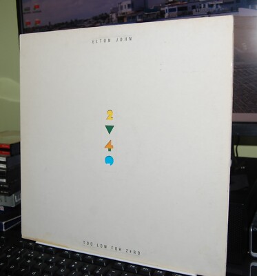 ELTON JOHN.  '' TOO LOW FOR ZERO ''  LP UK 1983. ROCKET LABEL. ORIG.