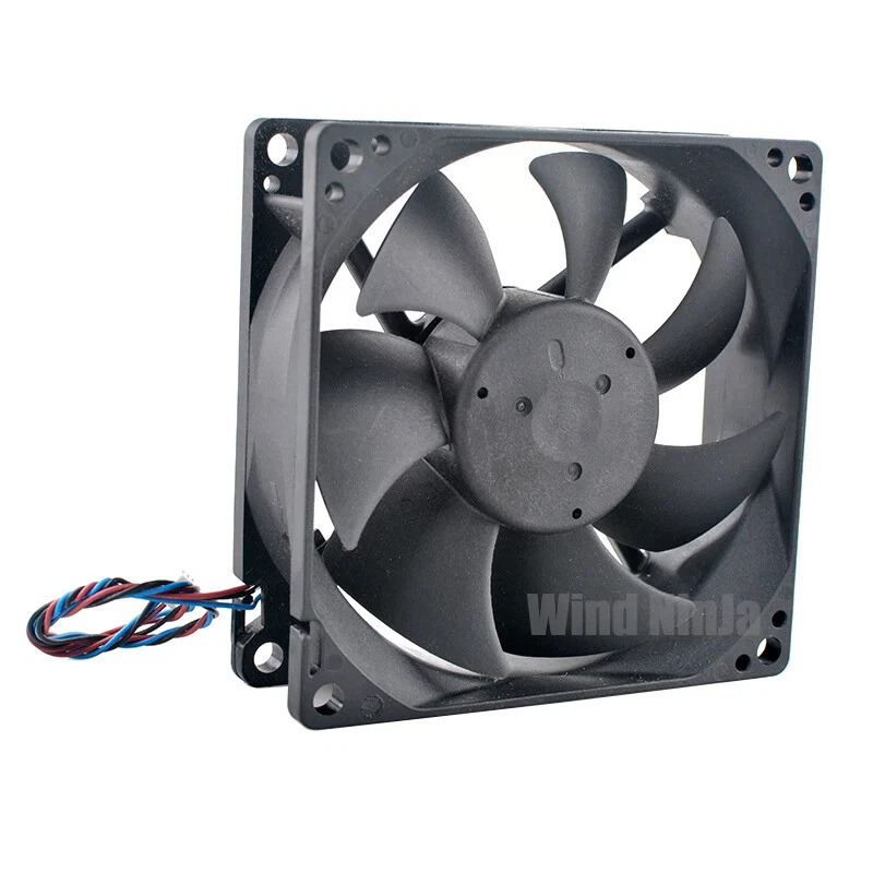 AUB0812M 8cm 80mm fan 80x80x25mm DC12V 0.17A 3pin Axial flow fan cooling fan - Image 2 of 4