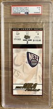2002 NBA FINALS GAME 4 TICKET KOBE & SHAQ TITLE #3 LAKERS CHAMPIONSHIP #14 PSA 5