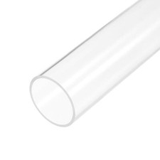 Clear Rigid Acrylic Pipe 66mm ID x 70mm 2 3/4" OD x 305mm 12" Round Tube