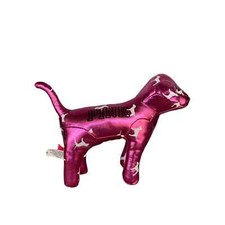 PINK dog plush PINK metallic