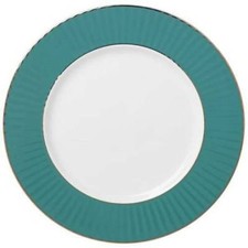 Lenox Navy Pleated Colors Salad Plate - 8.5 Inch, Bone China, Microwave & Dishwasher Safe