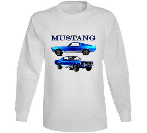 67 Camiseta de regalo Musclecar azul Mustangt Fastback - Imagen 3 de 3