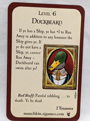 Munchkin Booty Duckbeard Promo Card