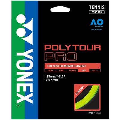YONEX PTGP125GT Poly Tour Pro 125 Racket String, Graphite