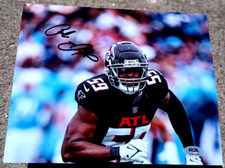 ANDRE SMITH Falcons SIGNED 8X10 Photo PSA/DNA ATLANTA