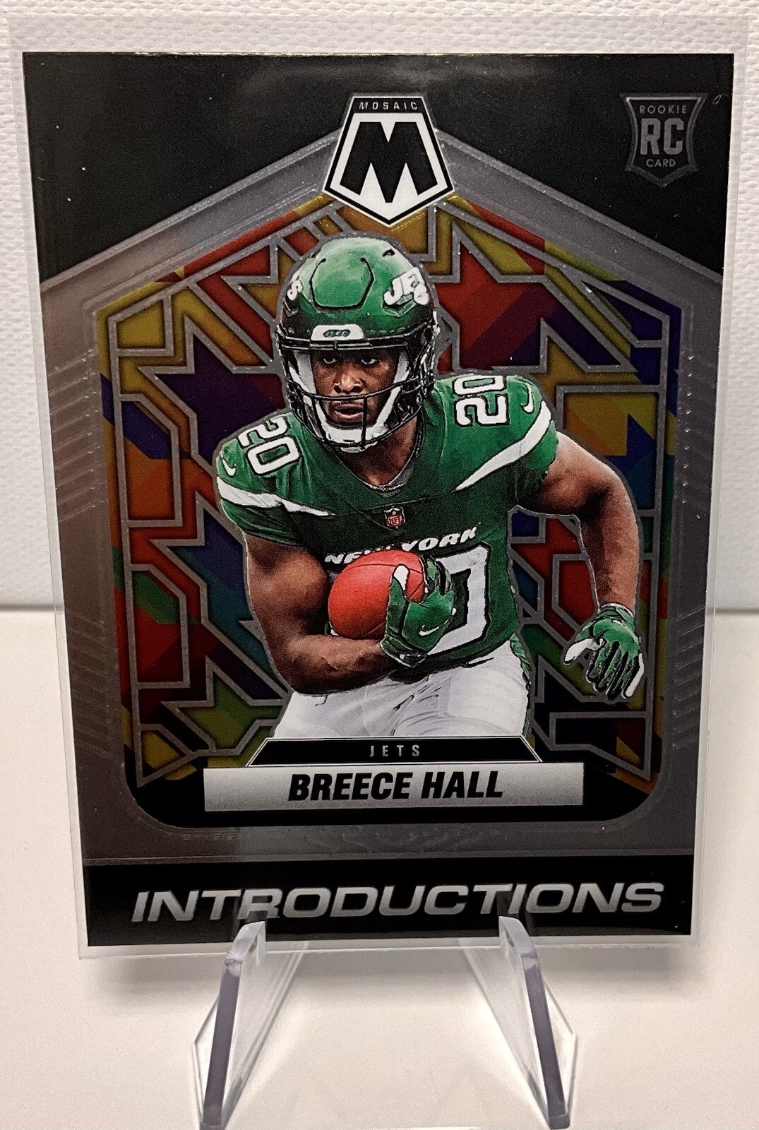2022 Mosaic Breece Hall Introductions Rookie RC #I-10 New York Jets