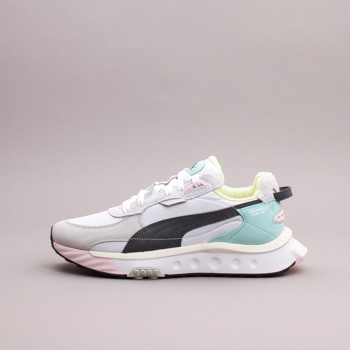 Puma Wild Ride Layers White Ebony Lifestyle Running New Men