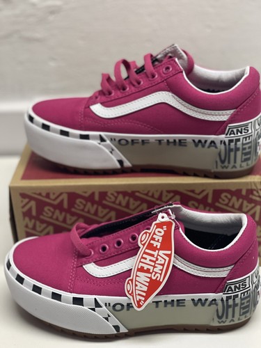 pink platform old skool vans