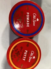 Old Spice Hair Styling Putty(High Hold) & Pomade for Men(Med Hold) 2.22 oz  2 Pc