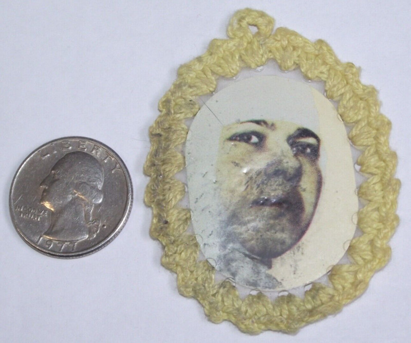 Soil from Grave of Little Marie Mary Rose Ferron relic badge stigmatist