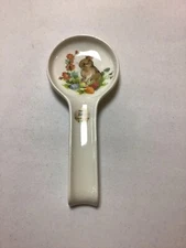 EFFETTI D'ARTE BUNNY W/ EGGS SPOON REST HANDMADE IN ITALY 101/2 INCHES BRAND NEW