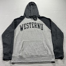 Western Michigan University Broncos Hoodie Adult Small Gray Sweatshirt Mens