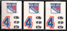 New York Rangers 1986-87 Topps 3-piece (card / sticker) Hockey Team Logo Lot