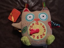 NEW. Magformers Dolce My First Owl Clock Interactive Stuffed Animal Plush Toy 9"
