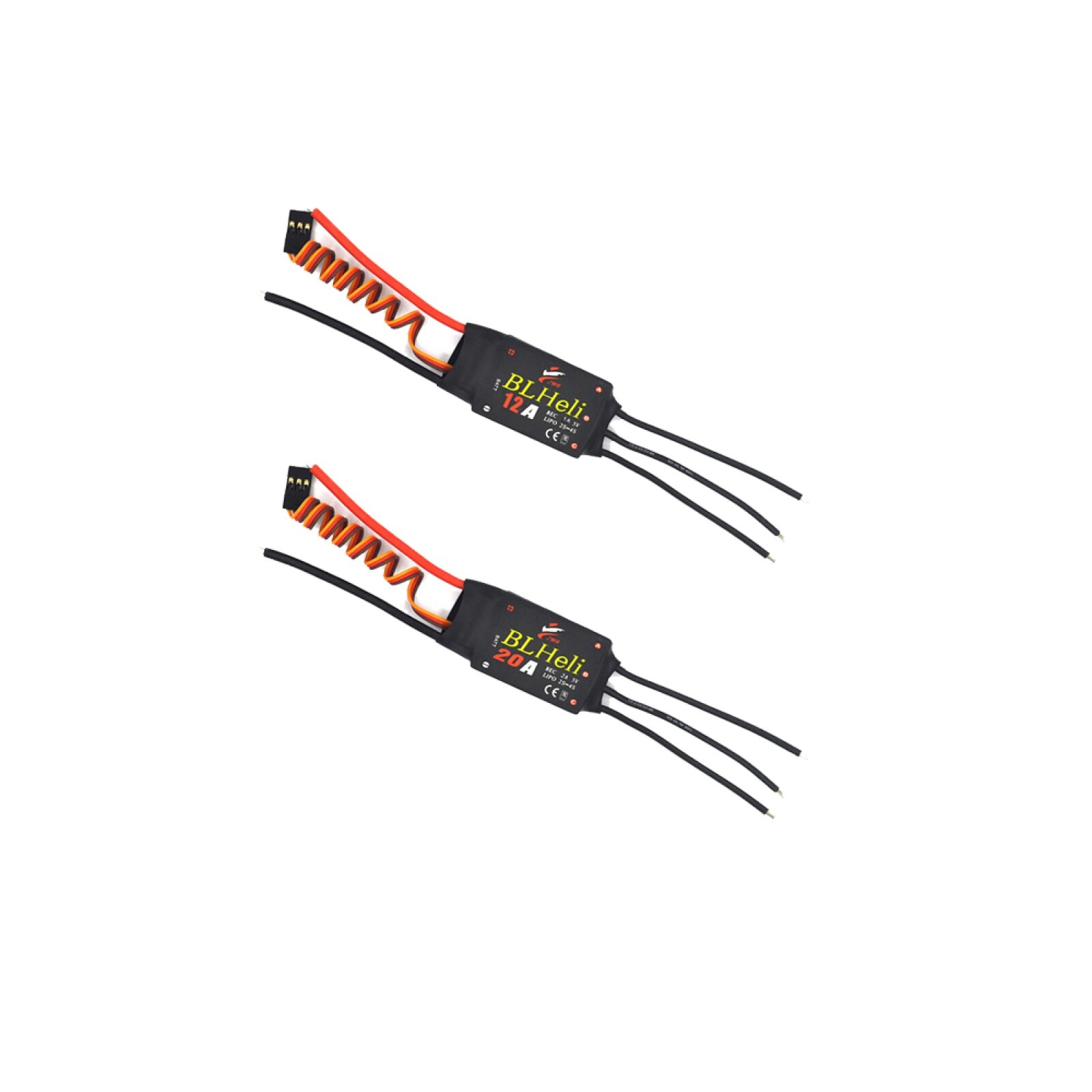 Brushless ESC 12A/20A BLHeli Motor Speed Controller for Fixed-wing Helicopter