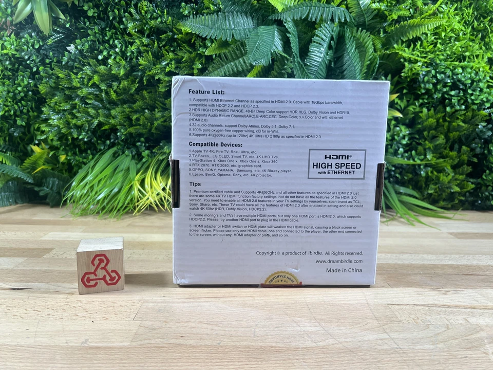 iBirdie 50 Feet HDMI Cable HDMI 2.0 4K HDR 18Gbps - Image 3 of 4