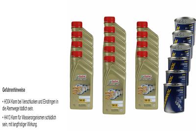 13L Motoröl Castrol EDGE Titanium FST 5W-30 LL 3xMotor Doctor+Motor Flush
