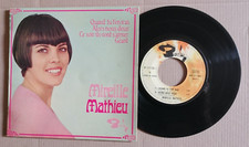 MIREILLE MATHIEU : Quand tu t'en iras 7" EP 45T BARCLAY 71138 Mauriat, état VG+
