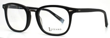 LAZZARO Matteo MATT BLK Black Mens Square Full Rim Eyeglasses 51-21-145 B:41