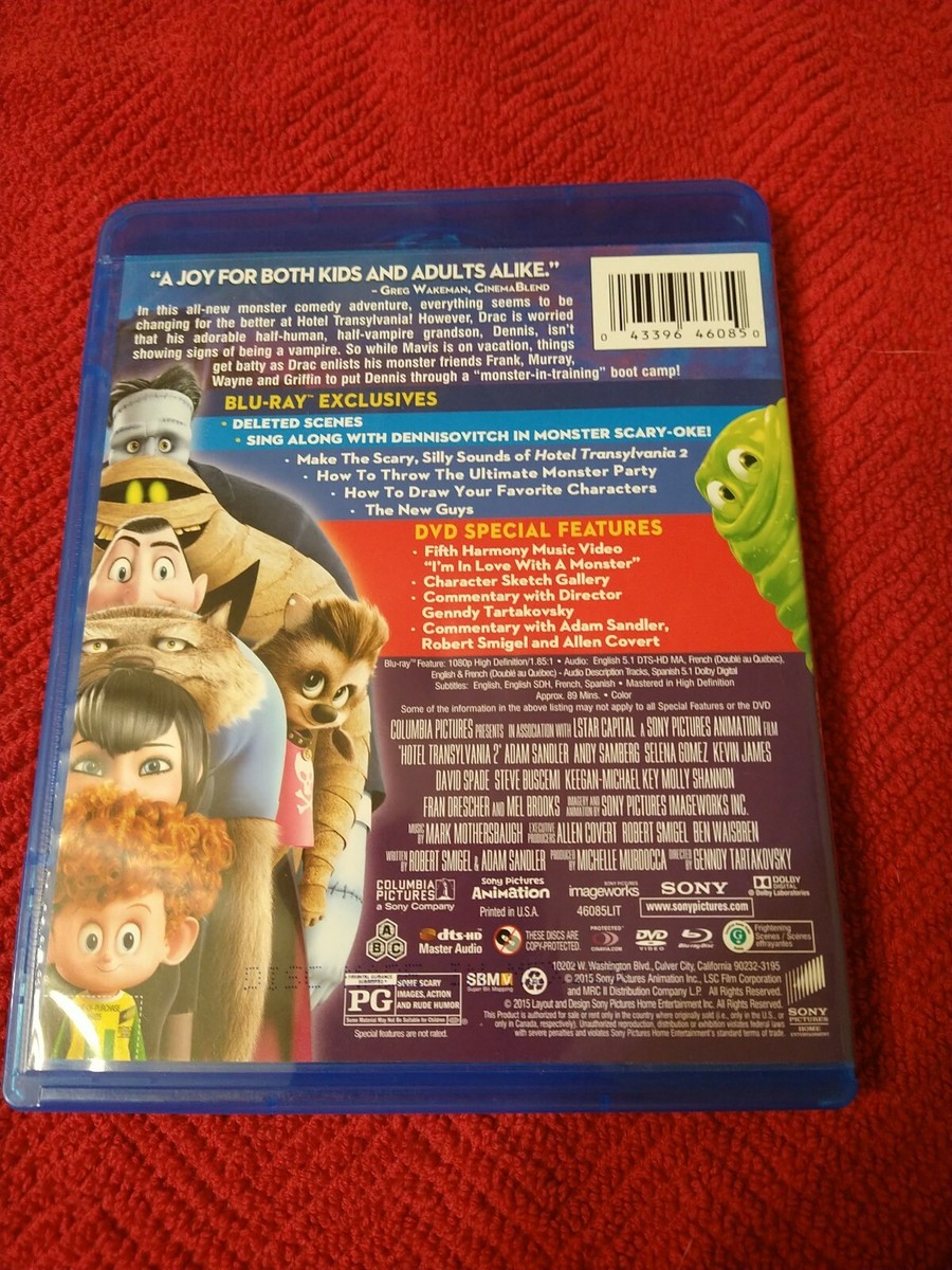 Hotel Transylvania 2 (Blu-Ray/DVD, 2015, 2-Disc Set) | eBay