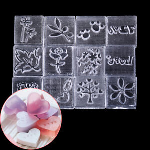 Acrylic Natural Word Handmade Clear Soap Stamping Stamp Seal Mold Craft DIY ZN 
