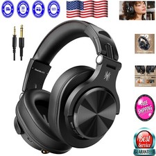 Ergonomic Bluetooth Over-Ear Headphones, 72H Playtime, Built-In Mic for Calls