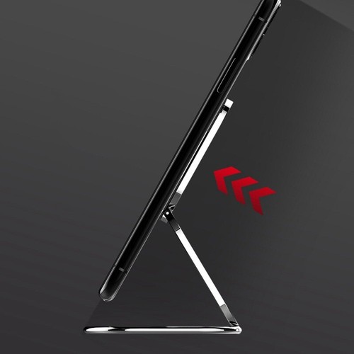 Silver Adjustable Mount Stand Foldable Phone Holder 360 Rotation Kickstand NEW - 第 2/8 張圖片