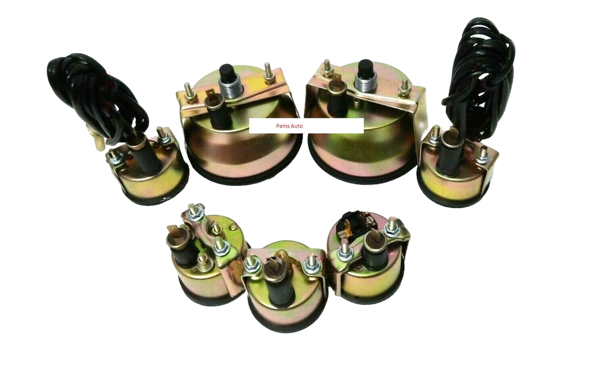 Smiths 52mm Kit Tamp Oil Fuel Oil Temp +Volt +Amp +rpm - Foto 6