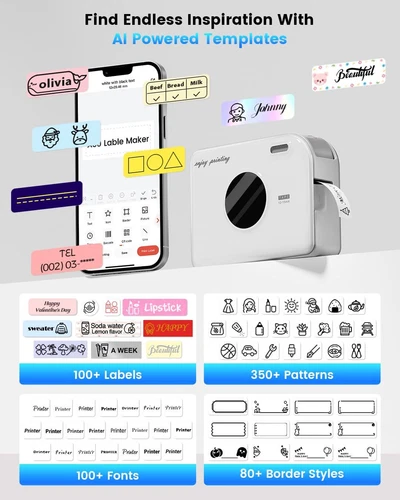 Phomemo A30 Label Maker Machine Wireless Bluetooth Mini Thermal Label Printer US - Picture 2 of 9