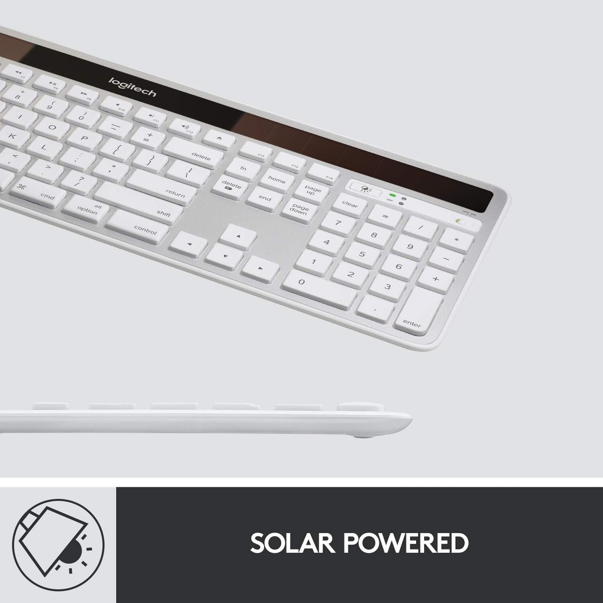 Logitech K750 Wireless Solar Keyboard for Mac Silver 97855080240| eBay