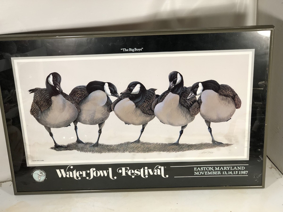 1987 Waterfowl Festival Art Lamay Mallard The Big Boys Poster | eBay