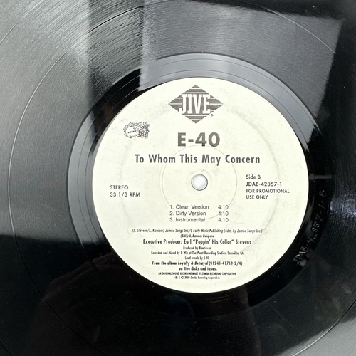 E-40 Behind Gates To Whom This May Concern 12" LP Record Single Vinyl Ice Cube - Picture 2 of 4