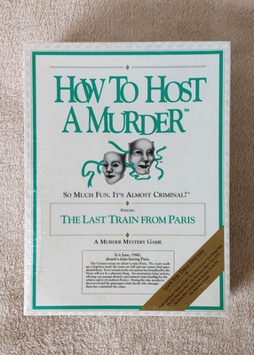 How to Host a Murder The Last Train From Paris SEALED MURDER MYSTERY GAME 1991