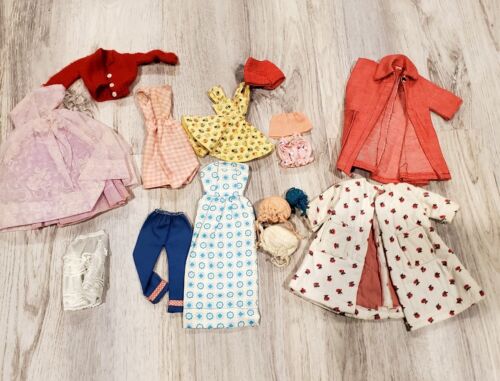 Lot Of Vintage 60s 70’s Hand Made Crochet Barbie Doll Dresses Clothes