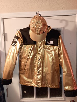 RARE Size SMALL Supreme North Face Metallic Mountain Parka SS18 W/Matching Hat