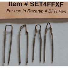 SET DI 4 PUNTE PER PIROGRAFO EXTRA-FINE RAZERTIP O BRENN PETER SET4FFXF