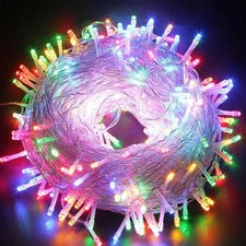 Mains Plug In Fairy String Lights 10-100M LED Xmas Party Garden Wedding Outdoor