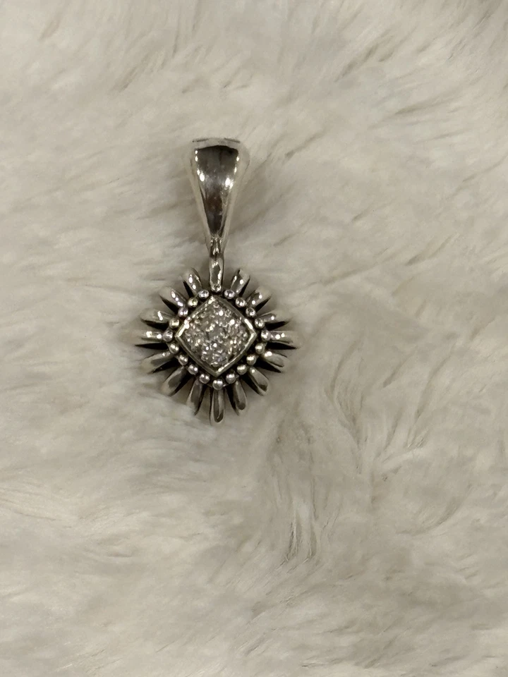 Подвеска-клипса LAGOS Pret-a-Porter с подлинным бриллиантом 22 мм серебро 925 пробы - Изображение 3 из 4